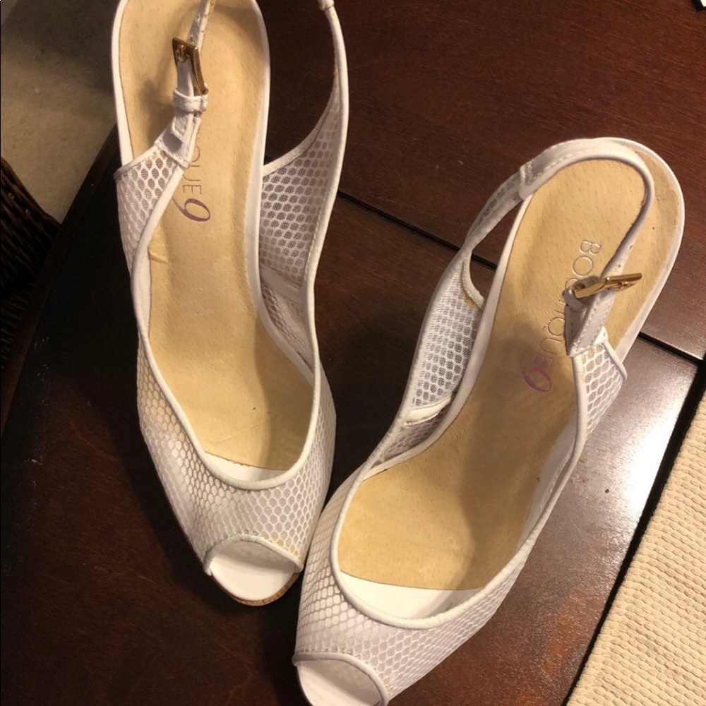 Boutique leather sole made in Brazil 9 1/2 high heels